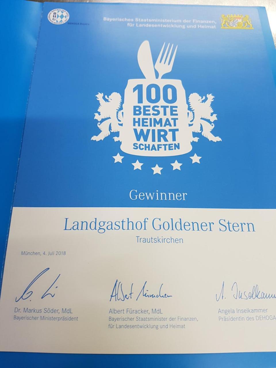 Landhotel Goldener Stern Trautskirchen ภายนอก รูปภาพ